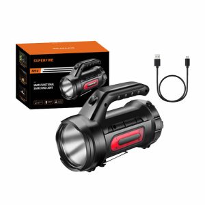 Superfire M9-E searchlight - 900 lm, 473 m, 6000 mAh, 5h operation, powerbank-1