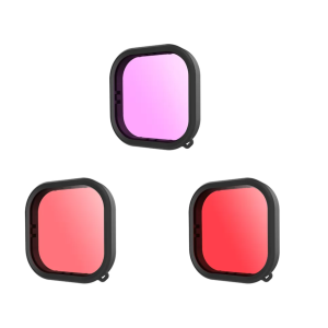 Lens waterproof Filtras set Telesin for GoPro Hero 9 / Hero 10 / Hero 11 / Hero 12 (GP-FLT-904)-1