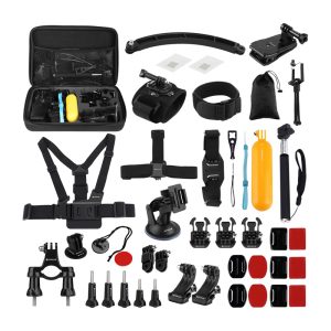 Rinkinys of 50 Puluz accessories for sports cameras PKT39-1