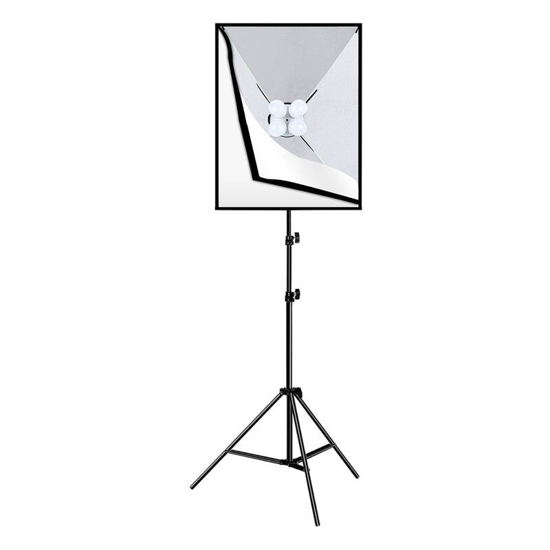Studio set Puluz softbox 50x70cm, Trikojis, LED bulb 4 pcs PU5071EU-1