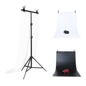 Fotostudija background support Puluz 70x200cm + Backdrops 2 pcs DCA0976-1