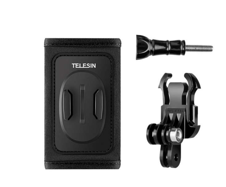 Telesin Kuprinė strap mount with J-hook mount for GoPro/Osmo Action (GP-BPM-003)-1