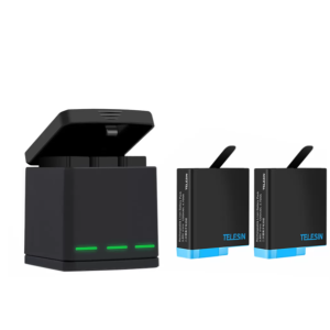 Telesin Box three-channel Įkroviklis for GoPro Hero 5/6/7/8 + 2 batteries (GP-BNC-801)-1