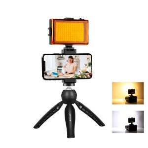 Puluz live recording set Trikojis + LED lamp + phone clip PKT3131B-1