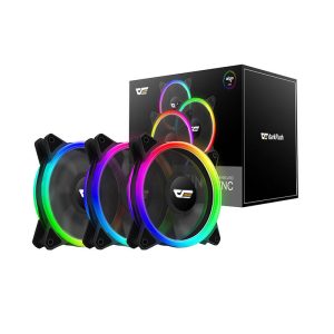 Computer Fan Rinkinys ARGB Darkflash DR12 Pro 3in1 120x120 (black)-1
