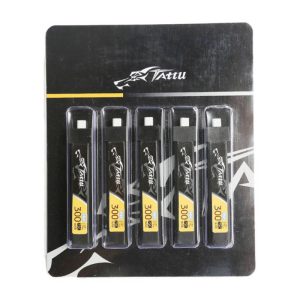 Tattu LiPo 300mAh 3.8V 75C 1S1P HV BT2.0.5 Baterija (5pcs)-1