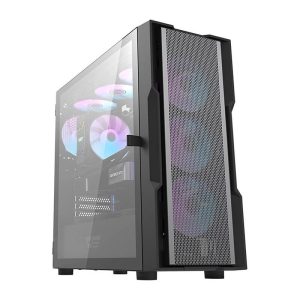 Darkflash DK431 Mesh computer Dėklas (black) + 4 ARGB fans-1