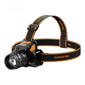 Superfire HL58 headlamp Žibintuvėlis, 350 lm, USB, 3 modes, 200m-1
