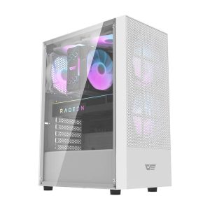 Darkflash A290 computer Dėklas (white) + 3 RGB fans-1
