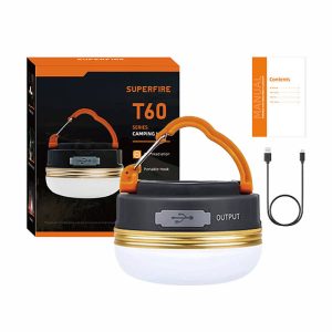 Camping Lempa Superfire T60, 2,5W, 1000mAh-1