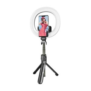 Asmenukių lazda/ tripod Puluz with LED light ring-1