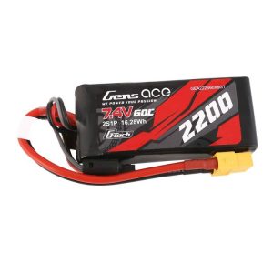 GensAce G-Tech LiPo 2200mAh 7.4V 60C 2S1P XT60 Baterija-1