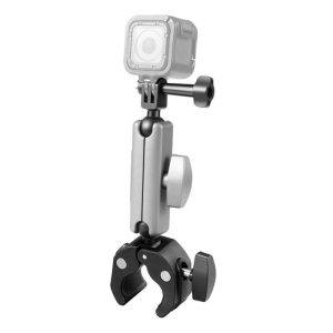 PULUZ motorcycle mount for sports cameras (DJI, GoPro, Insta360) (black)-1