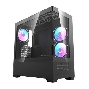 Darkflash DS900 AIR computer Dėklas (black) + 6 ARGB fans-1
