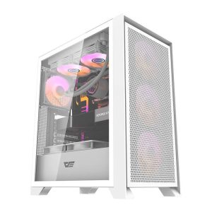 Darkflash DRX70 MESH computer Dėklas (white) + 4 RGB fans-1