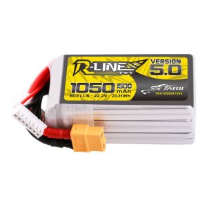 Tattu R-Line 5.0 1050mAh 22.2V 6S 150C XT60 Plug Baterija-1