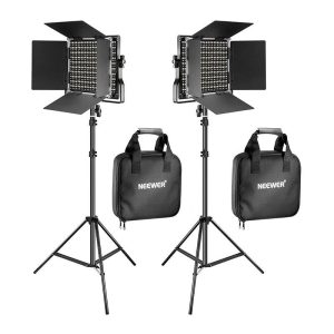 Kit Neewer 660 Bi Color LED, two lamps 40W 3200-5600K-1