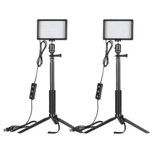 Kit Neewer ZC-10S two lamps LED + filters + tripods-1