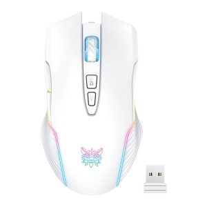 Onikuma CW905 White Wireless Gaming Pelė-1