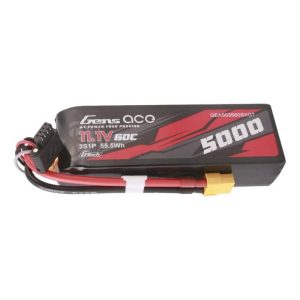 Gens ace G-Tech 5000mAh 11.1V 60C 3S1P Short-Size Lipo With XT60 Plug-1