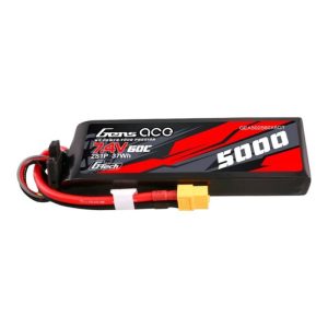 Gens ace G-Tech 5000mAh 7.4V 60C 2S1P Lipo PC material Dėklas with XT60 Plug-1