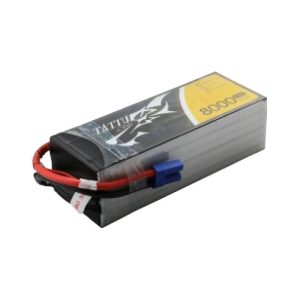 Tattu 8000mAh 22.2V 25C 6S1P Lipo Baterija Pack with EC5-1