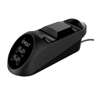 Dual Docking Station iPega PG-9180 for PS4 Gaming Controller (black)-1