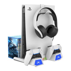 Multifunctional PS5/PS5 Slim console stand iPega PG-P5S023 (white)-1