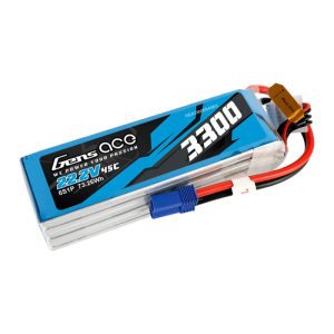 Gens ace 3300mAh 22.2V 45C 6S1P Lipo Baterija Pack with EC5 Plug-1