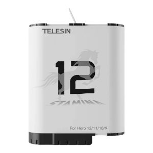 High performance stamina Baterija TELESIN for GoPro Hero 12/11/10/9-1