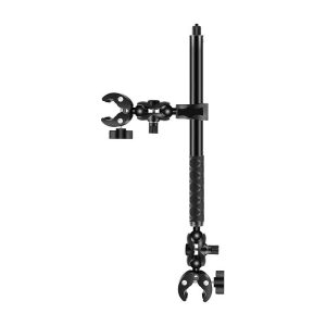 Motorcycle/bicycle mount PULUZ with a single clamp and Asmenukių lazda 150 cm-1