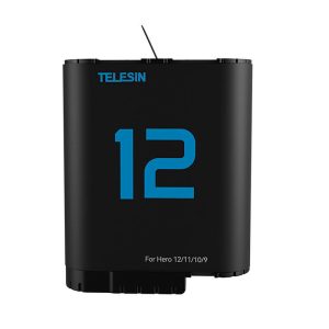 TELESIN lithium Baterija for GoPro Hero 12/11/10/9 (blue)-1