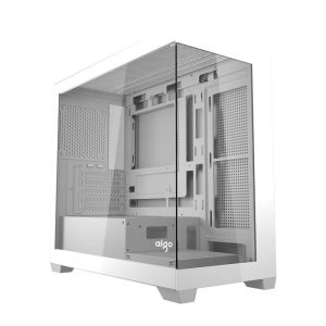 Darkflash C218M computer Dėklas + 6 ARGB fans (white)-1