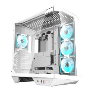 Darkflash DY470 computer Dėklas (white) + 4 fans-1