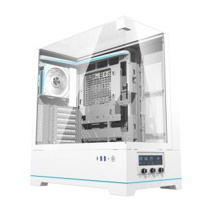 Darkflash DY450 PRO computer Dėklas (white) + 1 fan-1