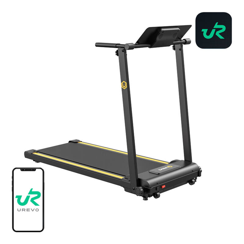 UREVO Foldi Mini electric treadmill (black and orange)-1