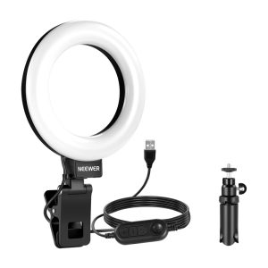 Neewer BR60 5" clip-on ring light / desk stand-1