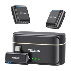 TELESIN wireless tie Mikrofonas + powerbank for phones (USB-C)-1