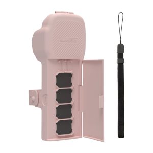 Sunnylife protective Dėklas with strap and lanyard for Osmo Pocket 3 (pink)-1