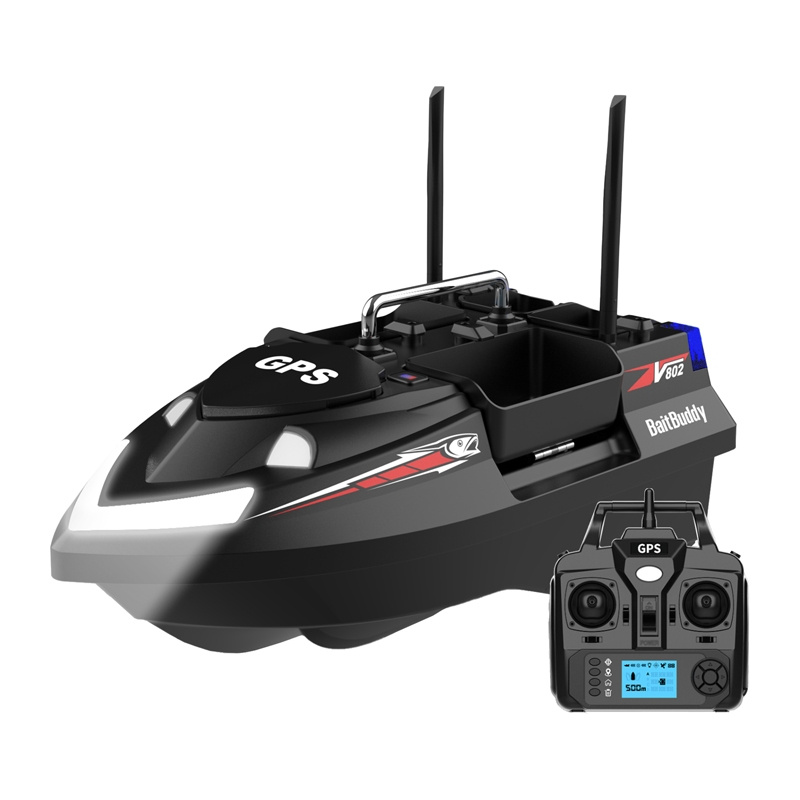 Flytec V802 PRO 12000mah bait boat (black)-1