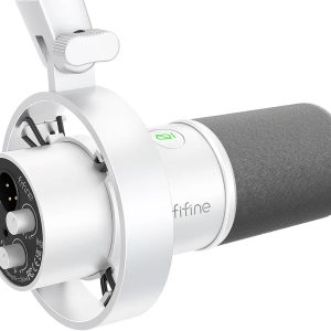 Fifine K688W dynamic Mikrofonas (white)-1