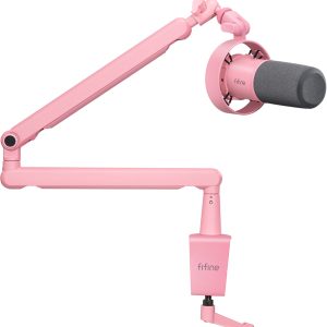 Fifine T688P dynamic Mikrofonas (pink)-1