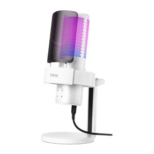 Fifine A9W studio Mikrofonas with stand (white)-1