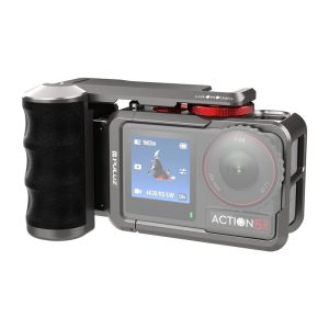 Metal protective Dėklas with Puluz handle for DJI Osmo Action 5 Pro / Action 4 / Action 3-1