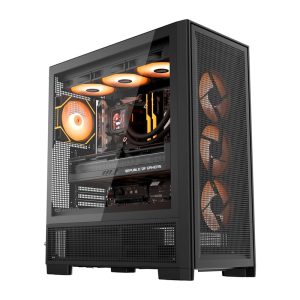 DarkFlash AIRNOVA computer Dėklas (black) + 3 fans-1