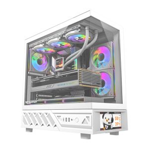 DarkFlash DS950V computer Dėklas with display (white) + 6 fans-1