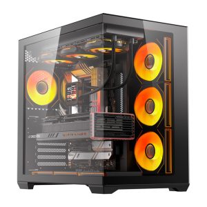 DarkFlash C280 computer Dėklas (black) + 7 fans-1