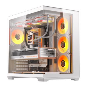 DarkFlash C280 computer Dėklas (white) + 7 fans-1