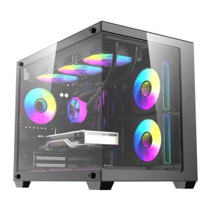 DarkFlash B275 PRO computer Dėklas (black) + 6 fans-1