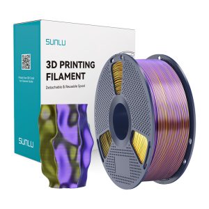 Sunlu PLA+ Silk Tri-Color Gija (Black, Gold, and Purple)-1